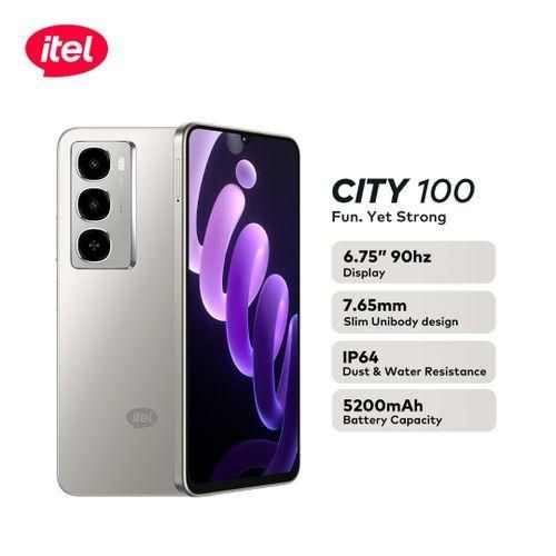 itel City 100 Slim Design 5200mAh 128/4+6gb Drop Resistant