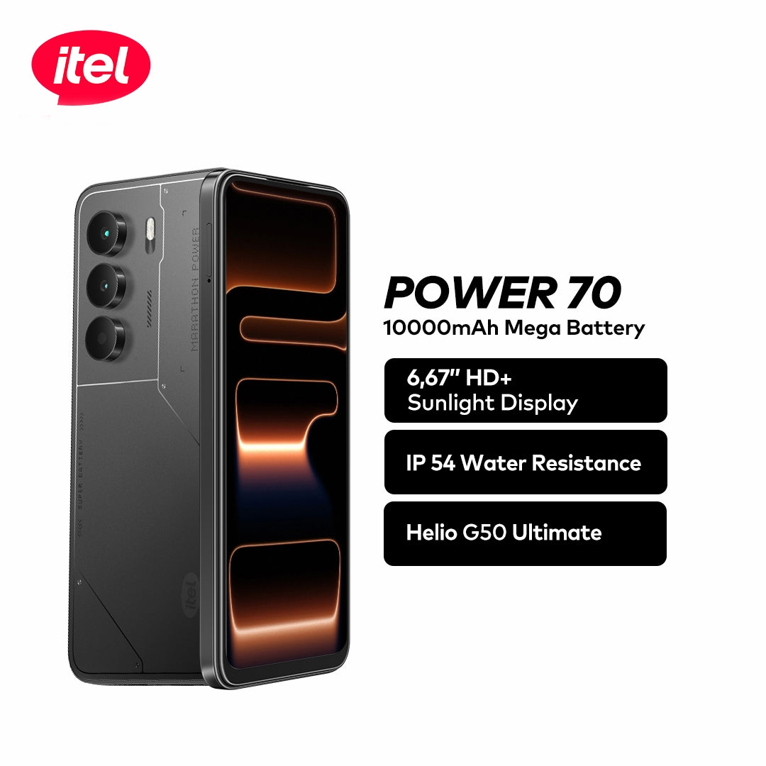 itel VIP itel Power 70 Smartphone 10,000mAh Mega Battery